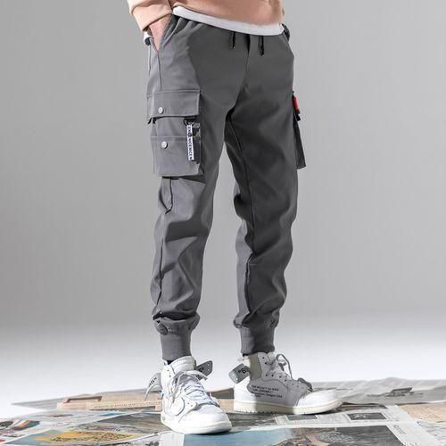 Grey Tech Cargo Joggers